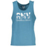 GIAN MARCO VENTURI MEN'S BLUE TANK TOP