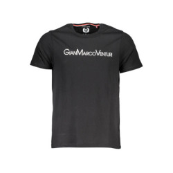 GIAN MARCO VENTURI MEN'S SHORT SLEEVE T-SHIRT BLACK