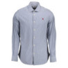 US POLO SHIRT LONG SLEEVE MEN BLUE