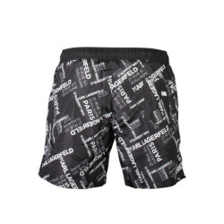 KARL LAGERFELD BEACHWEAR SWIMSUIT BLACK MEN'S BOTTOM