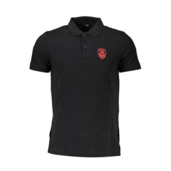 CAVALLI CLASS POLO MANCHES COURTES HOMME NOIR