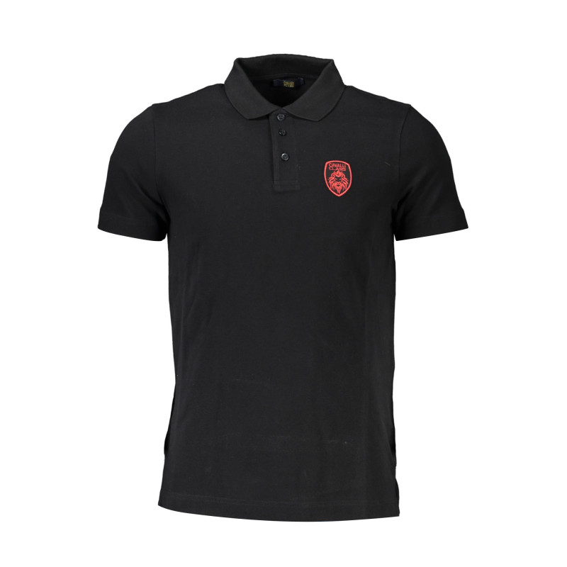 CAVALLI CLASS POLO MANCHES COURTES HOMME NOIR