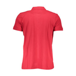 GIAN MARCO VENTURI MEN'S SHORT SLEEVE POLO SHIRT RED