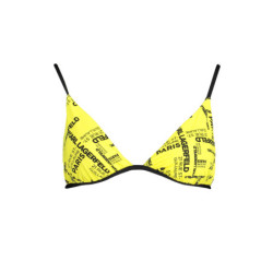 KARL LAGERFELD BEACHWEAR SWIMSUIT TOP WOMEN YELLOW