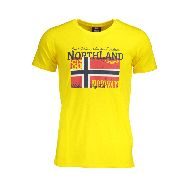 T-SHIRT HOMME JAUNE À MANCHES COURTES NORVÈGE 1963