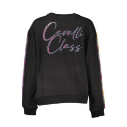 CAVALLI CLASS SWEATSHIRT WITHOUT ZIP WOMEN BLACK