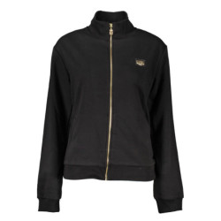 CAVALLI CLASS WOMEN'S ZIP-UP SWEATSHIRT BLACK