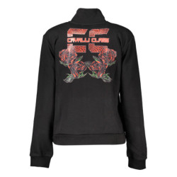 Sweat-shirt zippé pour femme Cavalli Class noir