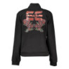 Sweat-shirt zippé pour femme Cavalli Class noir