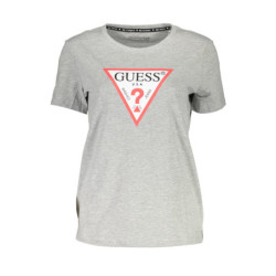 GUESS JEANS SHORT SLEEVE T-SHIRT WOMEN GREY