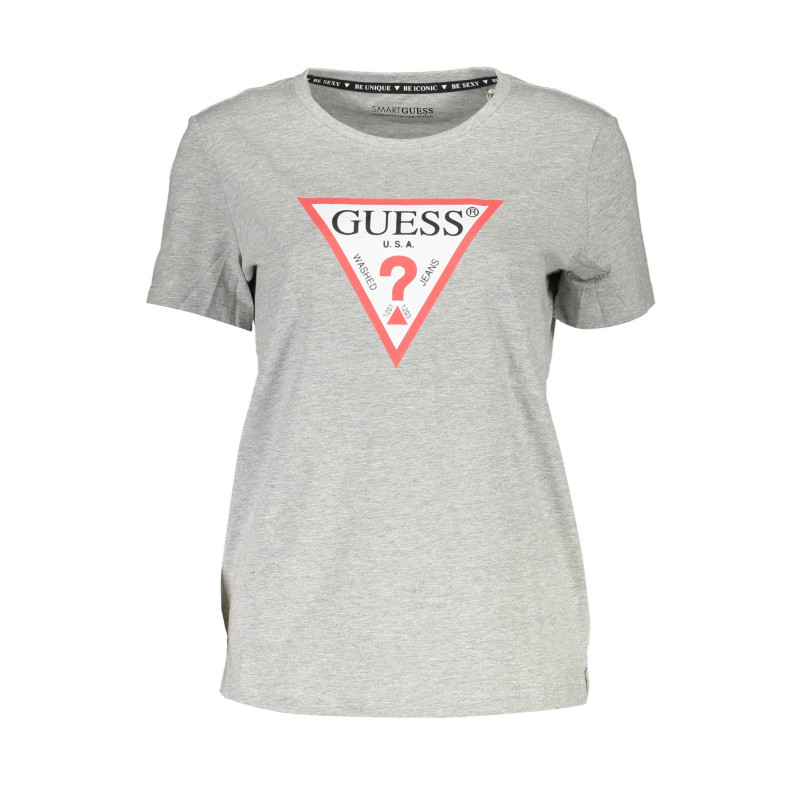 GUESS JEANS SHORT SLEEVE T-SHIRT WOMEN GREY