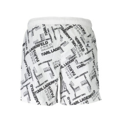 KARL LAGERFELD BEACHWEAR SWIMSUIT BOTTOM MEN WHITE