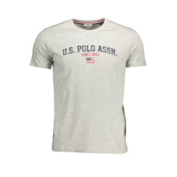 US POLO T-SHIRT SHORT SLEEVES MEN GREY