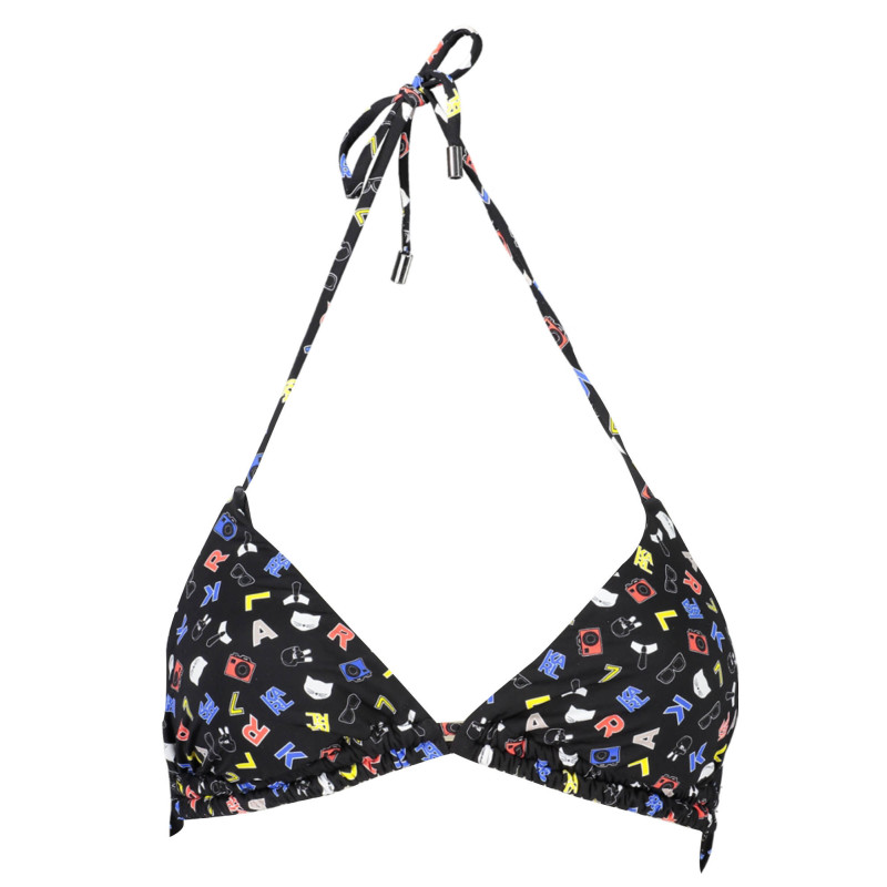 KARL LAGERFELD BEACHWEAR SWIMSUIT TOP WOMEN BLACK