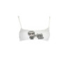 Haut de maillot de bain Karl Lagerfeld Beachwear pour femme, blanc
