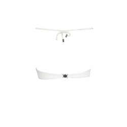 Haut de maillot de bain Karl Lagerfeld Beachwear pour femme, blanc