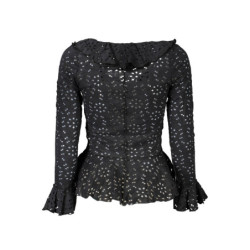 CHEMISE À MANCHES LONGUES DESIGUAL FEMME NOIRE