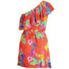 DESIGUAL RED SHORT DRESS FOR WOMEN