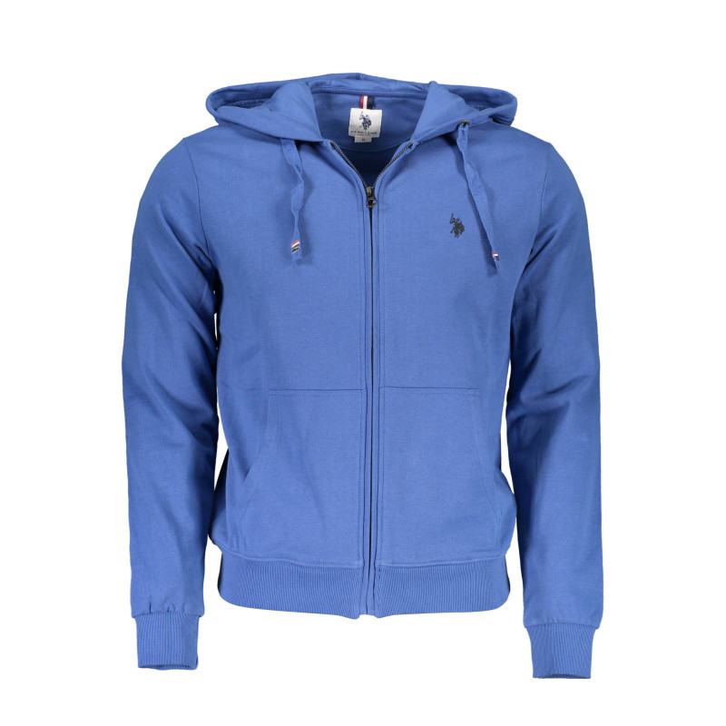 SWEAT-SHIRT POLO US AVEC ZIP HOMME BLEU