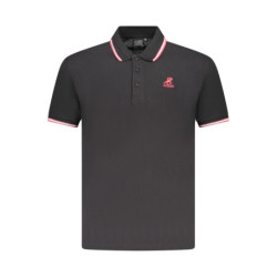 Chemise polo US Grand Polo à manches courtes pour homme, noire