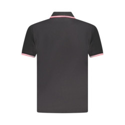 Chemise polo US Grand Polo à manches courtes pour homme, noire