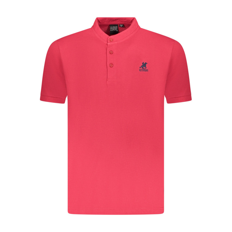 US GRAND MEN'S SHORT-SLEEVE POLO SHIRT, RED