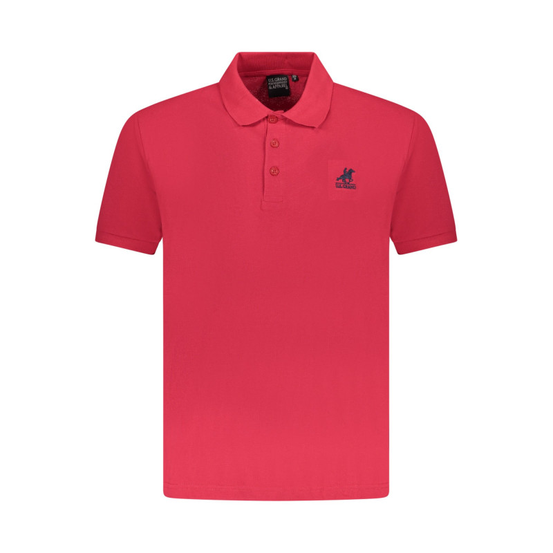 US GRAND MEN'S SHORT-SLEEVE POLO SHIRT, RED
