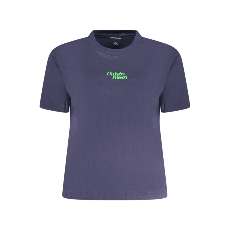 CALVIN KLEIN WOMEN'S SHORT SLEEVE T-SHIRT BLUE