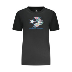 CONVERSE SHORT SLEEVE T-SHIRT WOMEN BLACK