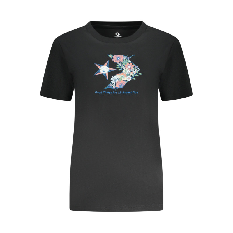 CONVERSE SHORT SLEEVE T-SHIRT WOMEN BLACK