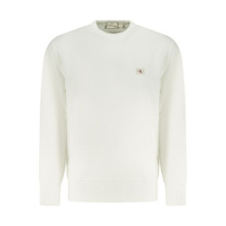 Sweat-shirt zippé homme Calvin Klein blanc