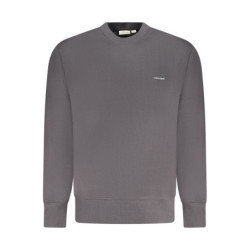 Sweat-shirt zippé noir Calvin Klein pour homme