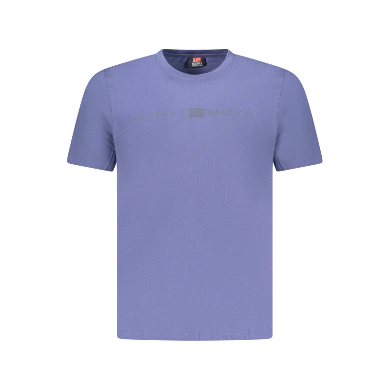 T-SHIRT MANCHES COURTES HOMME NORVÈGE 1963 BLEU