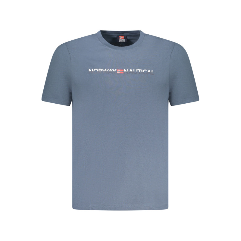 T-SHIRT MANCHES COURTES HOMME NORVÈGE 1963 BLEU