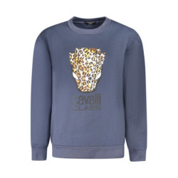 Sweat-shirt Cavalli Class sans zip pour femme Bleu