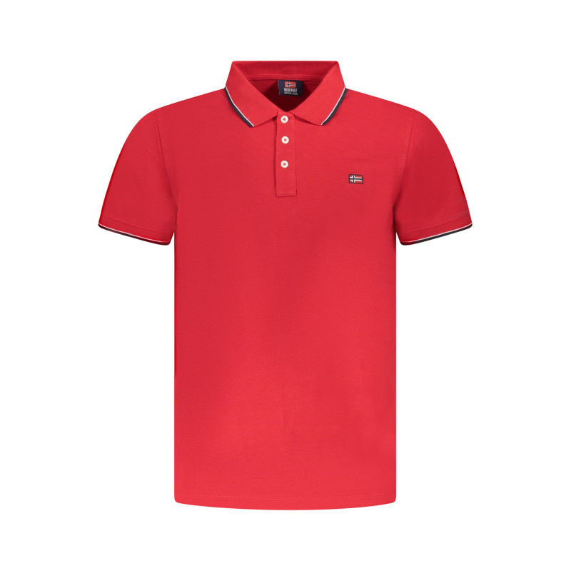 NORWAY 1963 MEN'S SHORT SLEEVE POLO SHIRT RED