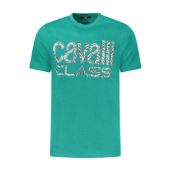 T-SHIRT À MANCHES COURTES CAVALLI CLASS HOMME VERT