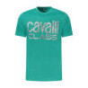 T-SHIRT À MANCHES COURTES CAVALLI CLASS HOMME VERT
