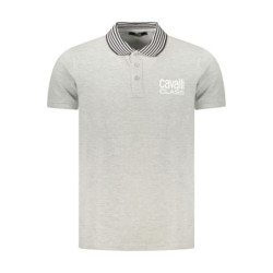 CAVALLI CLASS POLO MANCHES COURTES HOMME GRIS