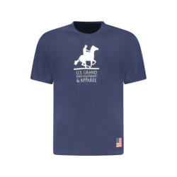 T-shirt à manches courtes bleu pour homme US GRAND