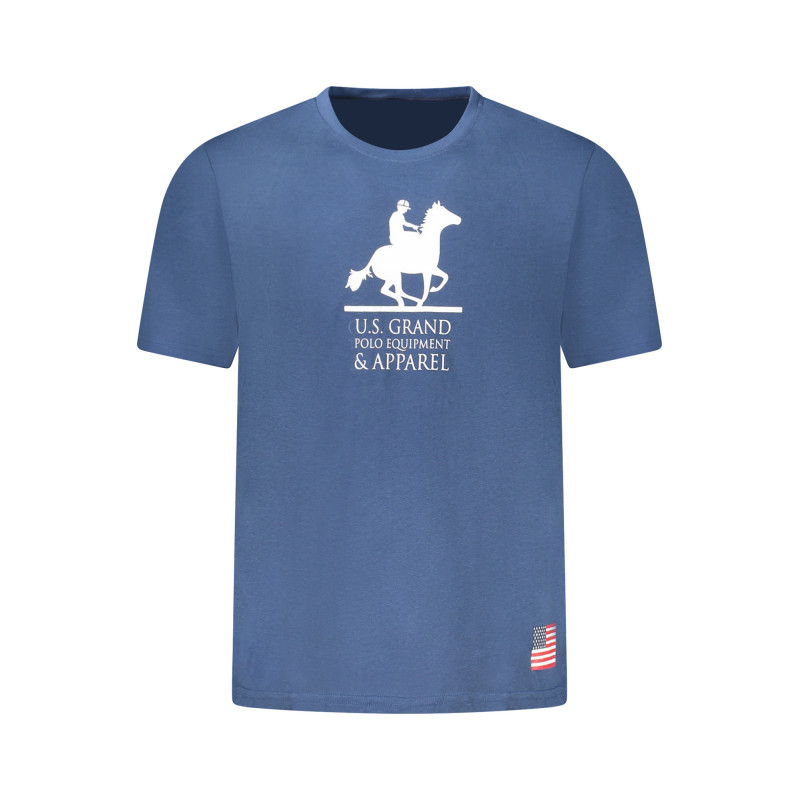 T-shirt à manches courtes bleu pour homme US GRAND