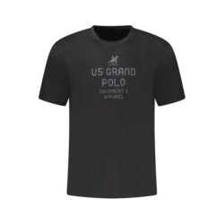 US GRAND MEN'S BLACK SHORT-SLEEVE T-SHIRT