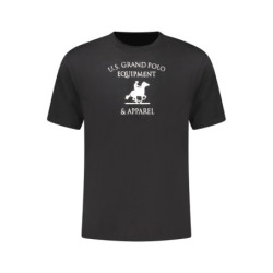 T-shirt noir à manches courtes pour homme US GRAND