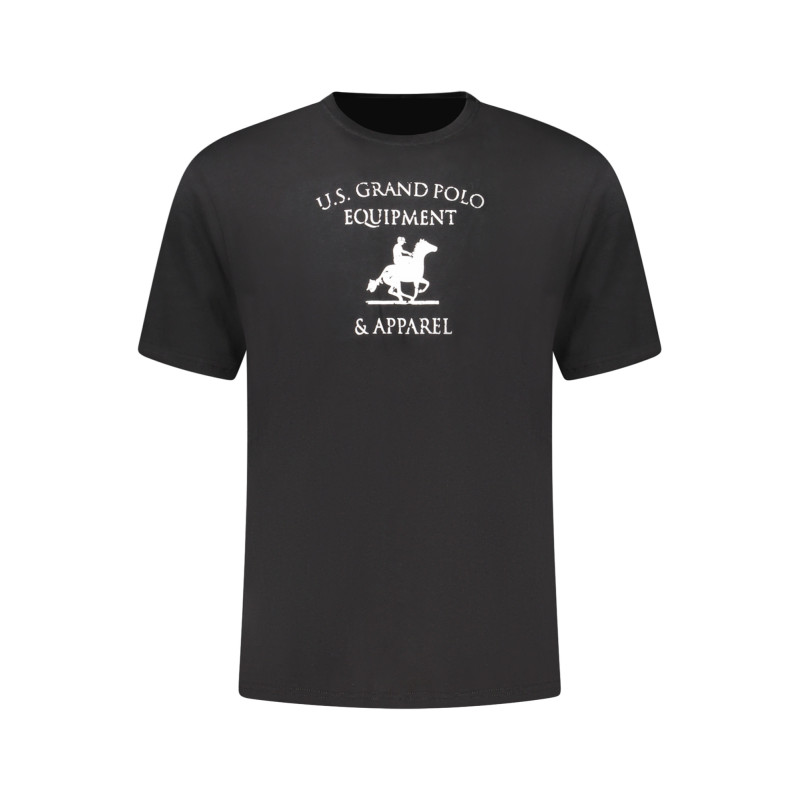 T-shirt noir à manches courtes pour homme US GRAND
