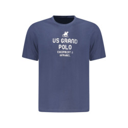 T-shirt à manches courtes bleu pour homme US GRAND