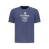T-shirt à manches courtes bleu pour homme US GRAND