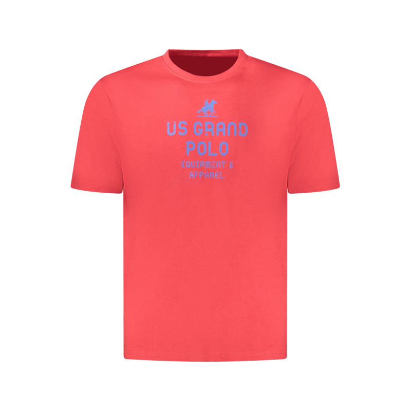 T-shirt rouge à manches courtes pour homme US GRAND