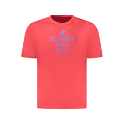 T-shirt rouge à manches courtes pour homme US GRAND