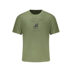 US GRAND MEN'S SHORT-SLEEVED GREEN T-SHIRT