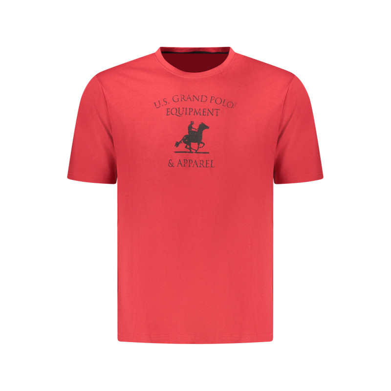 T-shirt rouge à manches courtes pour homme US GRAND